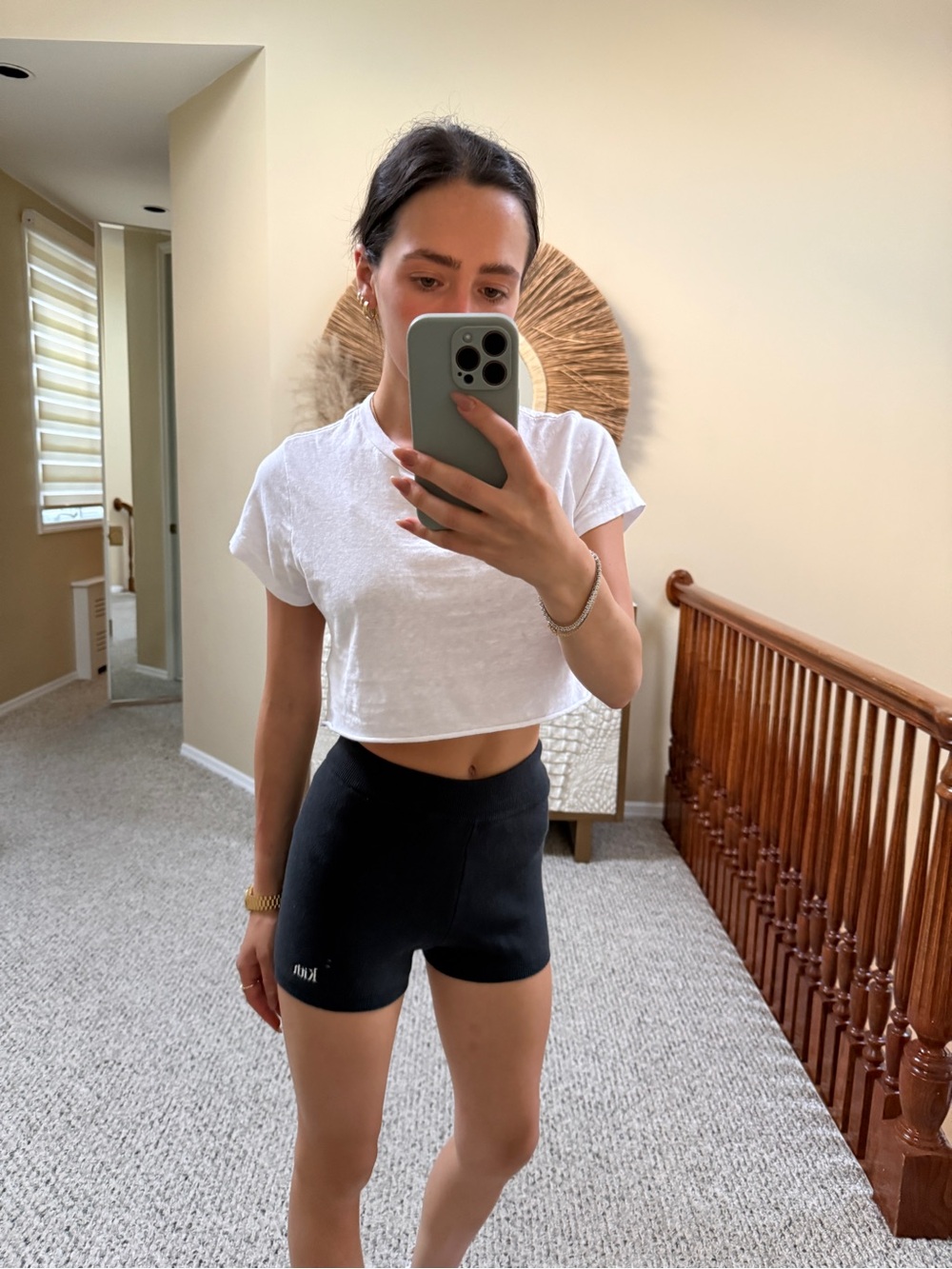 Kith Black Knit Bike Shorts